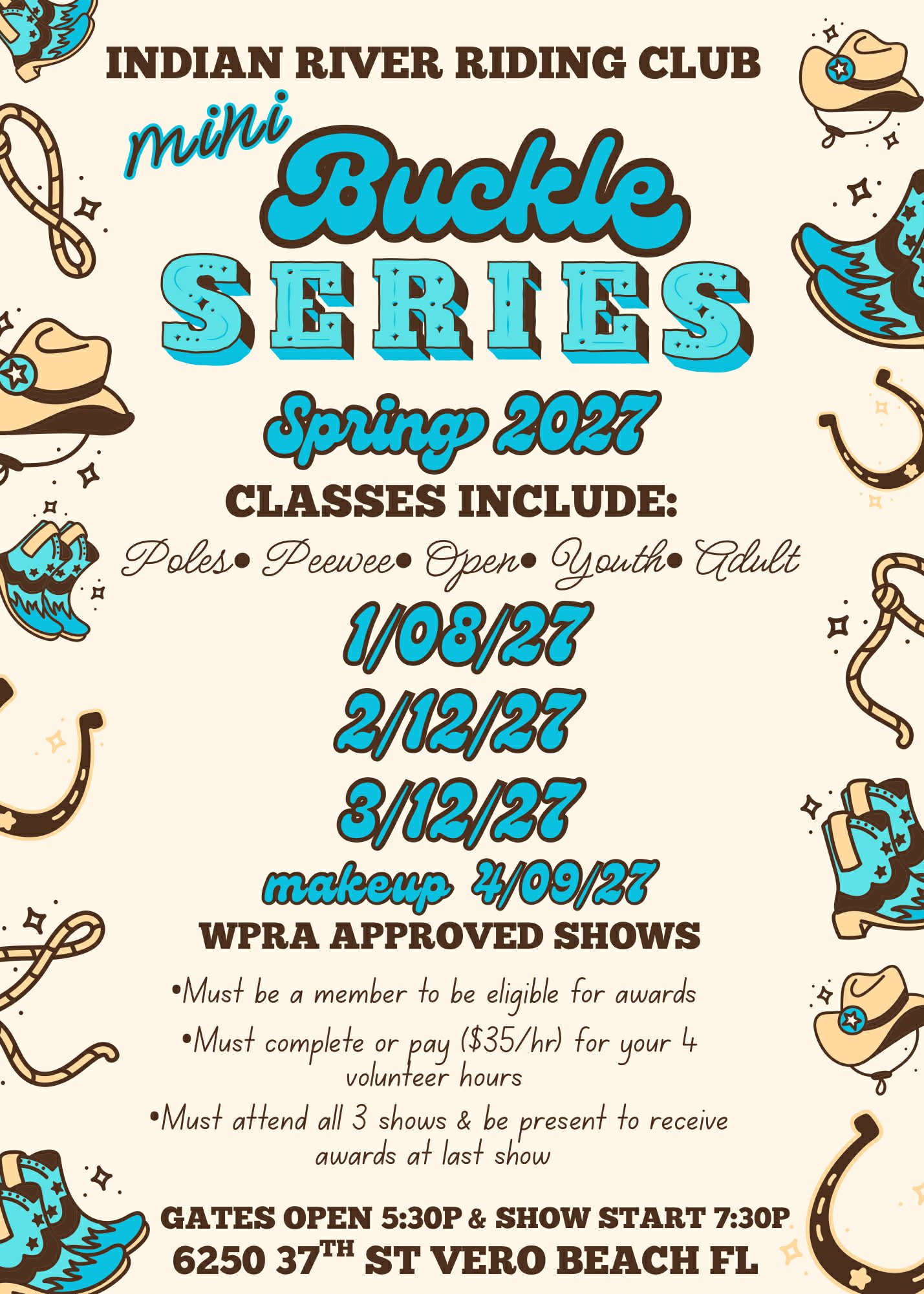 Barrel Racing Schedule of Events | www.floridaequineathlete.com